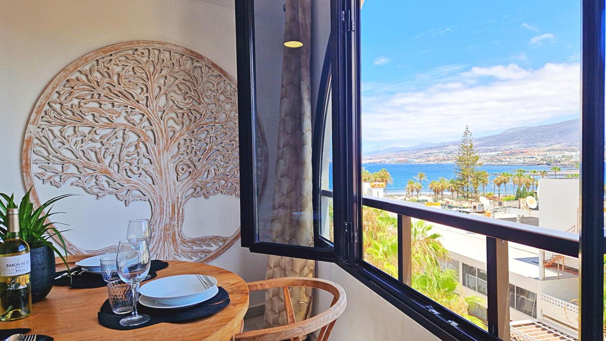 Parque Santiago Ii - Air Conditioning - Ocean View - 350mt From The * Playa de las Americas (Tenerife)